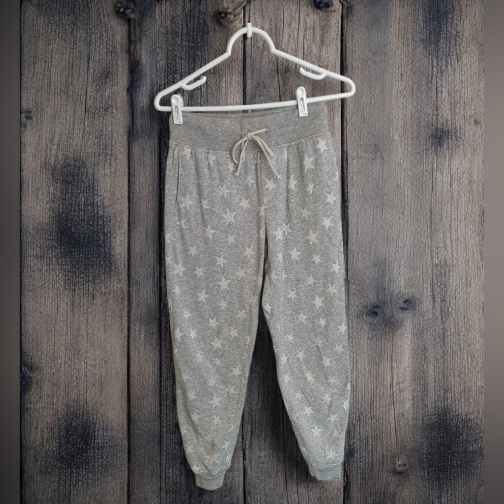 Alternative Apparel Gray Star Print Jogger sweatpants